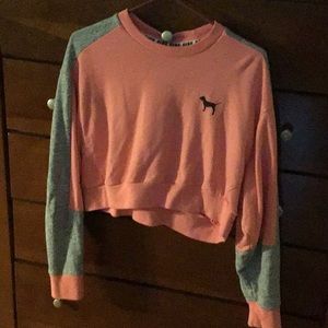 PINK crop sweatshirt